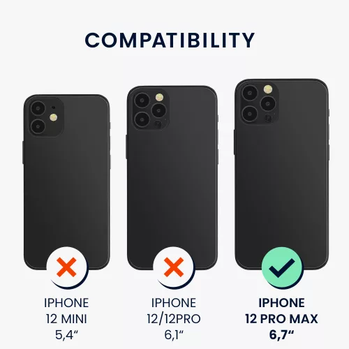 Калъф за Apple iPhone 12 Pro Max, Силиконов, Син, 52644.200