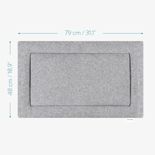 Легло за пътуване за кучета Navaris, 79 x 48 см, Полиестер, Сиво, 54008.22.3