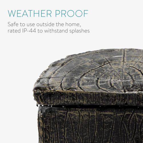 Priza exterioara Navaris Stump, capac, IP44, camuflaj gradina, maro, polipropilena