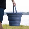 Сгъваема кофа от термопластичен каучук Navaris, 10 L, синя, 45985.3.19