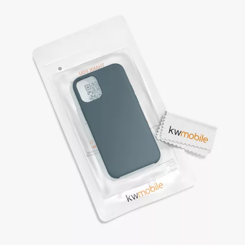 Кейс за Apple iPhone 12 Mini, Силиконов, Син, 52640.202