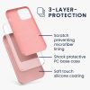 Калъф за Apple iPhone 12 Pro Max, Силиконов, Розов, 52644.193