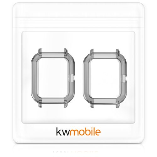 Комплект от 2 калъфа за Xiaomi Amazfit GTS 2 Mini, силиконови, черни, 54201.02