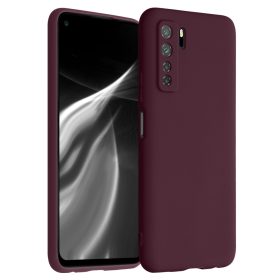   Капак за Huawei P40 lite 5G, силиконов, червен, 52529.190