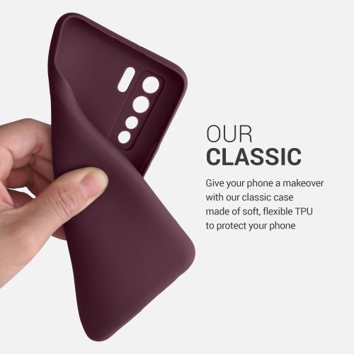 Капак за Huawei P40 lite 5G, силиконов, червен, 52529.190