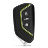 Капак за автомобилен ключ за VW / Skoda / Seat - 3 бутона, kwmobile, силикон, черен, 54313.04