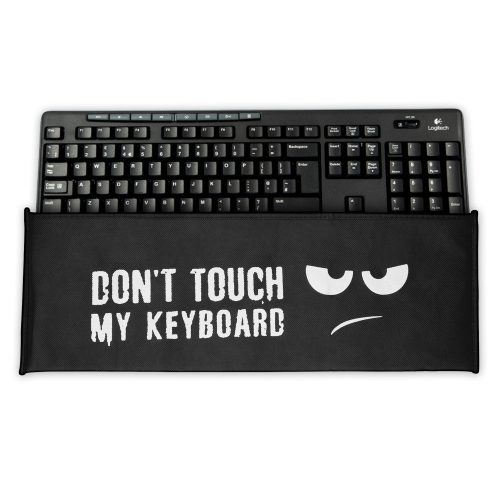 Калъф за клавиатура за Logitech MK270 Wireless, Kwmobile, черен/бял, пластмаса, 54308.01