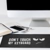 Калъф за клавиатура за Logitech MK270 Wireless, Kwmobile, черен/бял, пластмаса, 54308.01