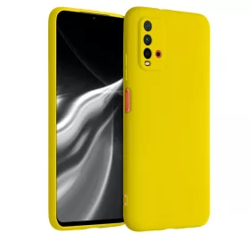   Кейс за Xiaomi Redmi 9T, Силиконов, Жълт, 54337.165
