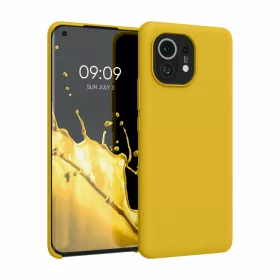   Капак за Xiaomi Mi 11, Силиконов, Жълт, 54379.143