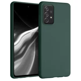   Капак за Samsung Galaxy A72, Силиконов, Зелен, 54358.169