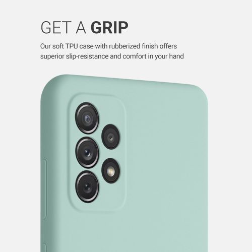 Кейс за Samsung Galaxy A72, Силиконов, Зелен, 54359.50