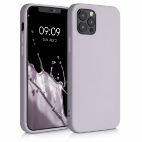   Калъф за Apple iPhone 12 / iPhone 12 Pro, Силиконов, Лилав, 53844.192