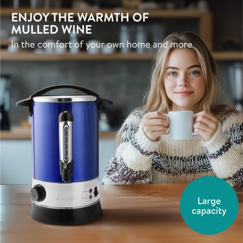Fierbator vin fiert si apa calda Navaris, 6.8 L, 950 W, servicii rapide, albastru, metal