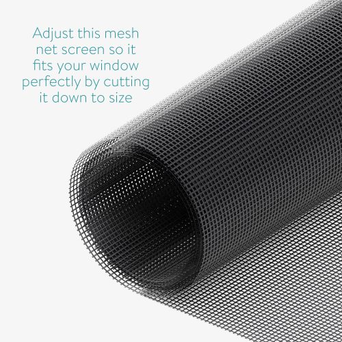 Мрежа против насекоми за прозорци Navaris, 220 x 150 см, регулируема, магнитни щипки, 54487.2