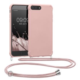   Калъф за Apple iPhone 8 Plus / iPhone 7 Plus, Силиконов, Розов, 49916.154
