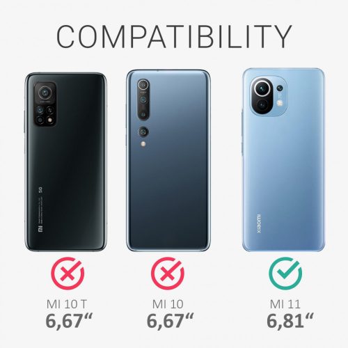 Кейс за Xiaomi Mi 11, Силиконов, Червен, 54188.209