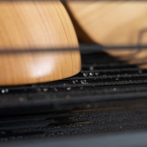 Сушилник за съдове Navaris, с тава за отцеждане, с рафт за чинии, чаши и прибори, черен, 42.5x31.5x14 см, 52545.02