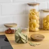 Комплект от 4 буркана за съхранение с капаци Navaris, 1400 ml, 1000 ml, 600 ml и 300 ml, 54691.02.04