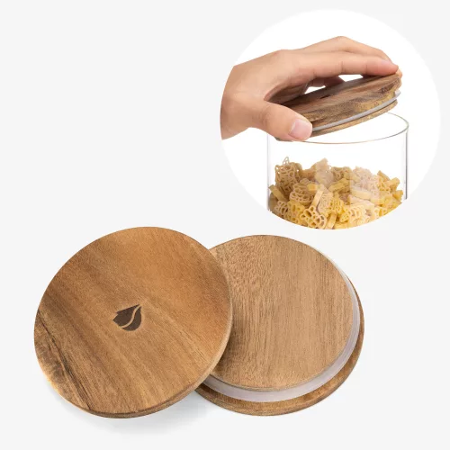 Комплект от 4 буркана за съхранение с капаци Navaris, 1400 ml, 1000 ml, 600 ml и 300 ml, 54691.02.04