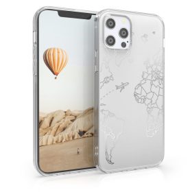   Калъф за Apple iPhone 12 / iPhone 12 Pro, силиконов, сребрист, 53035.12