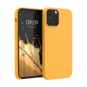   Кейс за iPhone 12 Pro Max, Силиконов, Жълт, 52644.217