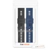 Комплект от 2 каишки за Xiaomi Amazfit Bip / Amazfit Bip Lite, kwmobile, силикон, син / черен, 54776.01