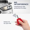 Капак за автомобилен ключ за Dacia / Renault - 2 бутона, kwmobile, силикон, червен, 54810.09