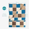 Patura grea Navaris, perle de sticla, 135x200 cm, 4.8 kg, gri, sticla/poliester/bumbac