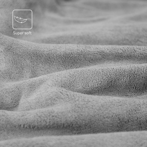 Patura electrica Navaris Snuggy, 195x125 cm, pentru canapea si dormitor, gri/crem, poliester