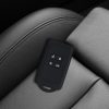 Калъф за автомобилен ключ за Renault / Dacia - 4 бутона - Keyless Go, kwmobile, силикон, черен / бял, 49769.18