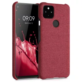   Кейс за Google Pixel 5a, Текстилен, Червен, 54994.76