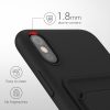 Калъф за iPhone X / iPhone XS, Силиконов, Черен, 55119.01
