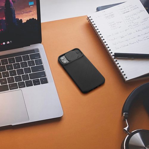 Калъф за iPhone 12 / iPhone 12 Pro, Силиконов, Черен, 55098.01