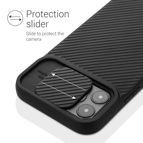 Калъф за iPhone 12 / iPhone 12 Pro, Силиконов, Черен, 55098.01