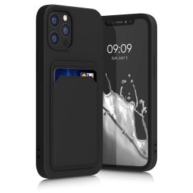   Калъф за iPhone 12 / iPhone 12 Pro, Силиконов, Черен, 55112.01