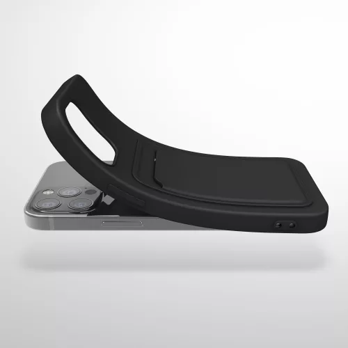 Калъф за iPhone 12 / iPhone 12 Pro, Силиконов, Черен, 55112.01
