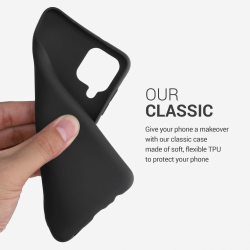 Кейс за Samsung Galaxy M12, Силиконов, Черен, 55077.47