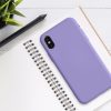Калъф за iPhone X / iPhone XS, Силиконов, Лилав, 49982.222