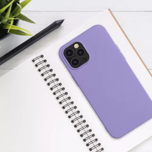 Кейс за iPhone 12 Pro Max, Силиконов, Лилав, 52714.222