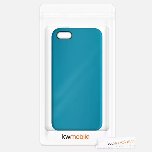 Калъф за iPhone 5 / iPhone 5s / iPhone SE, Силиконов, Син, 42766.224