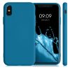 Калъф за iPhone X / iPhone XS, Силиконов, Син, 49982.224