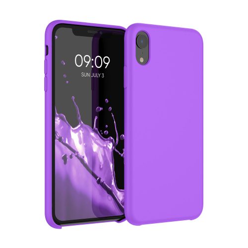 Кейс за iPhone XR, Силиконов, Лилав, 45910.221