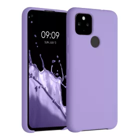   Калъф за Google Pixel 4a 5G, силиконов, лилав, 53932.222