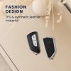 Капак за автомобилен ключ за VW / Skoda / Seat - 3 бутона, kwmobile, силикон, черен / сребрист, 55232.01