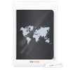 Капак за документи на автомобил, Kwmobile, Черен/Бял, Екологична кожа, 53857.05