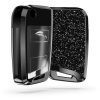 Капак за автомобилен ключ за VW / Skoda / Seat - 3 бутона, kwmobile, пластмаса, черен, 54420.02