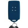 Капак за автомобилен ключ за Renault / Dacia - 4 бутона - Keyless Go, kwmobile, силикон, син, 48035.17