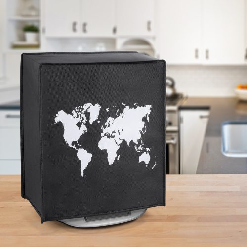 Защитен капак за Thermomix TM6/TM5, Kwmobile, черен/бял, пластмаса, 55449.01