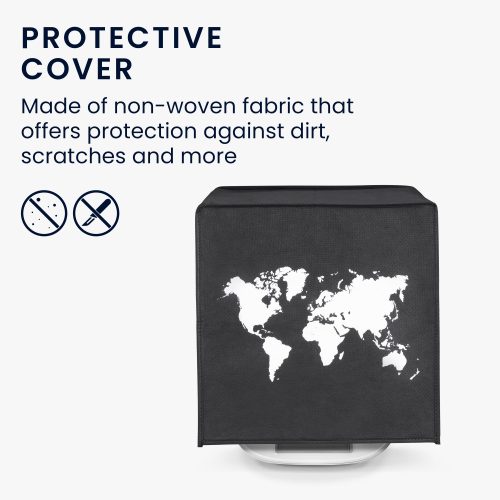 Защитен капак за Thermomix TM6/TM5, Kwmobile, черен/бял, пластмаса, 55449.01